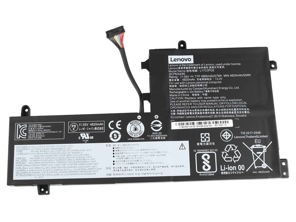 מקורי 4955mAh 57Wh Lenovo Legion Y530-15ICH 81FV Long Line סוללה